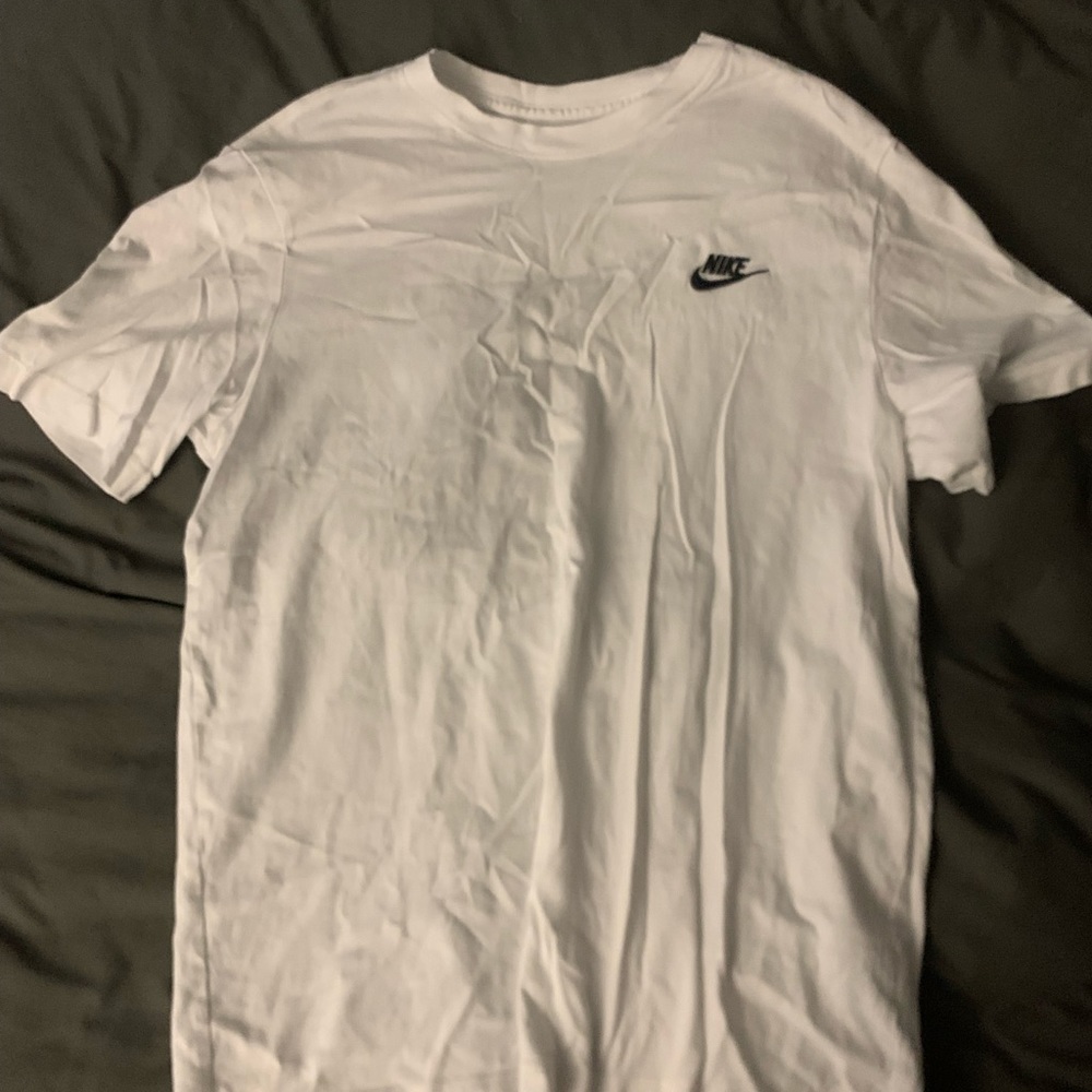 Nike white T-shirt with black logo